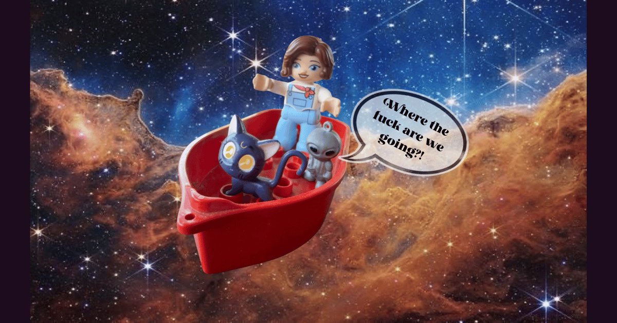 Saturn Season Astrology Reviews Lego Lady on a boat