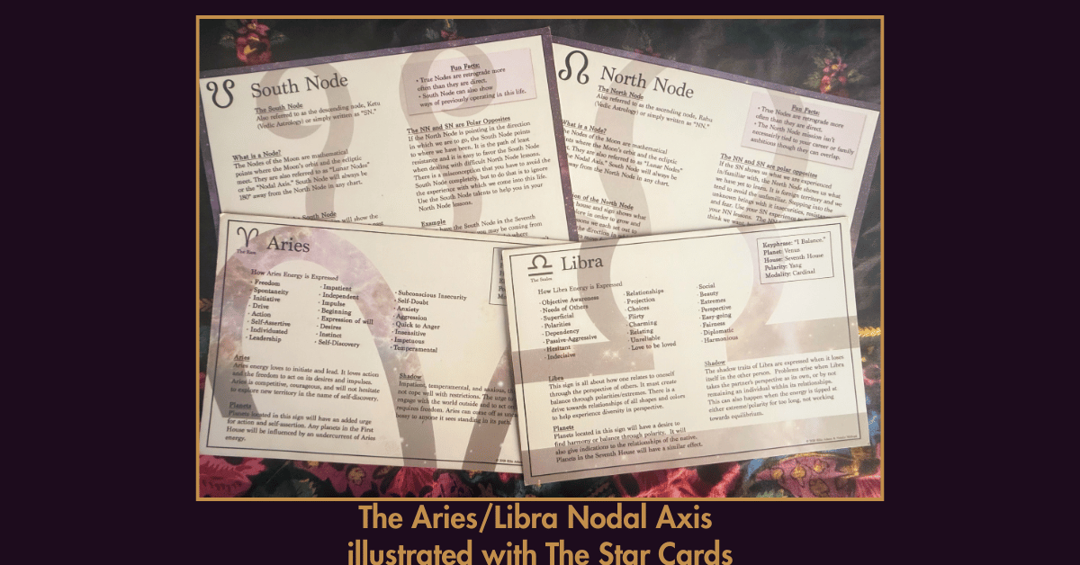 North & South Nodes along the Aries/Libra Axis