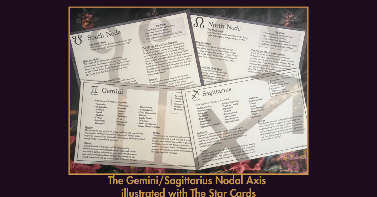 North & South Nodes along the Gemini/Sagittarius Axis