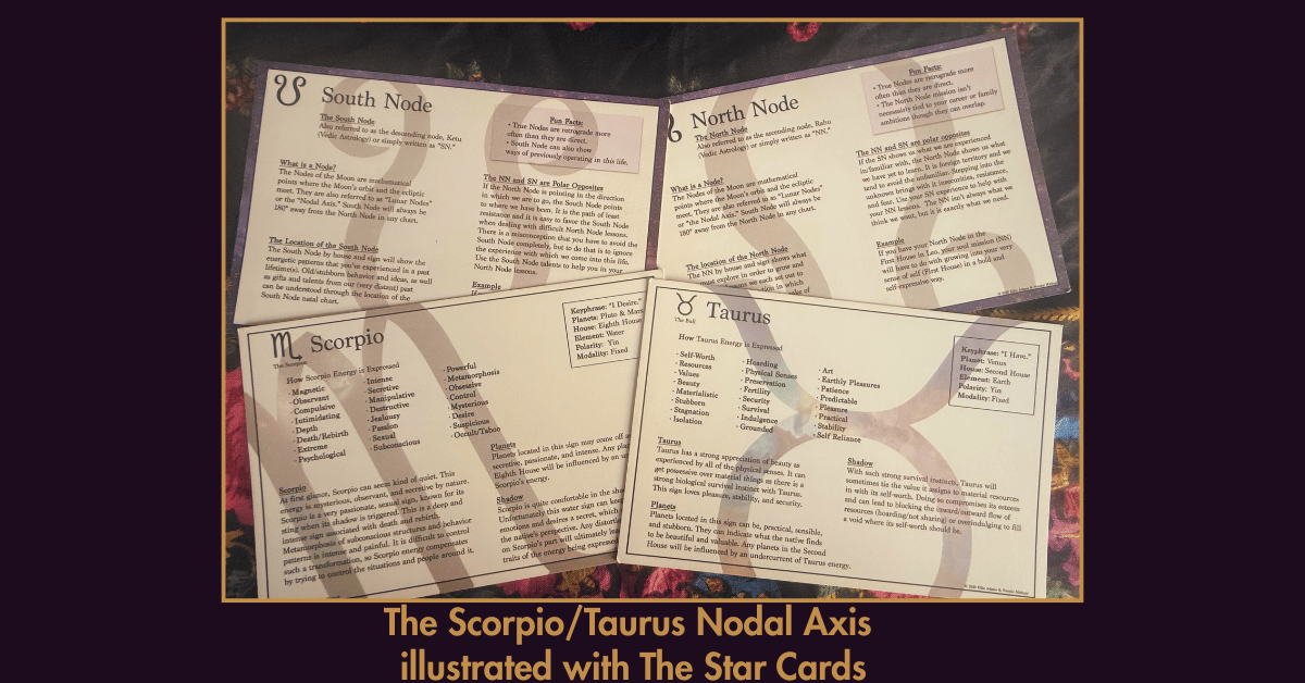 North & South Nodes along the Taurus/Scorpio Axis