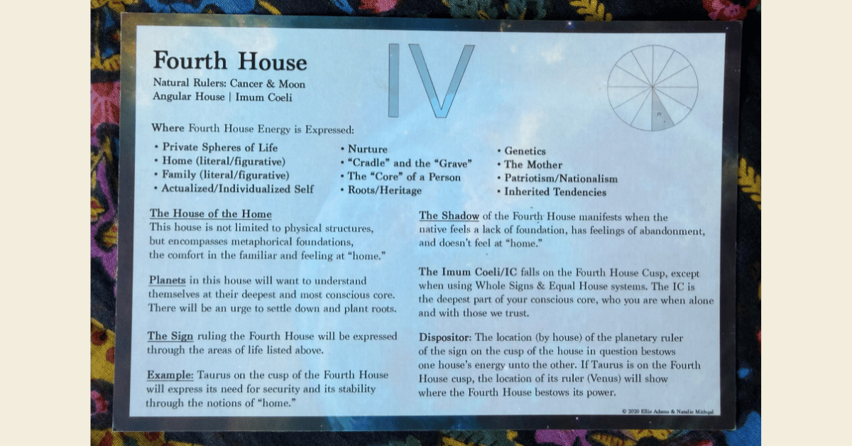 Fourth House Star Card